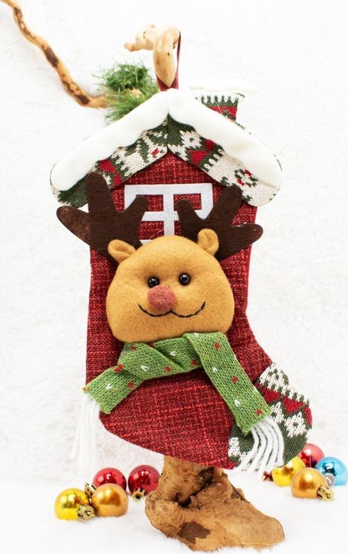 Lüx Noel Çorap Yılbaşı Süsü 25*15Cm