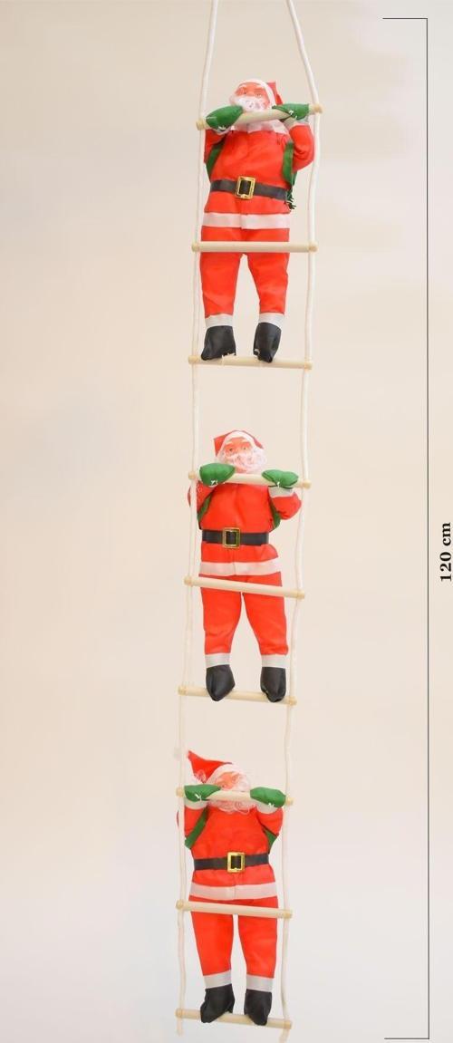 Yılbaşı Merdivenli 3Lü Noel Baba