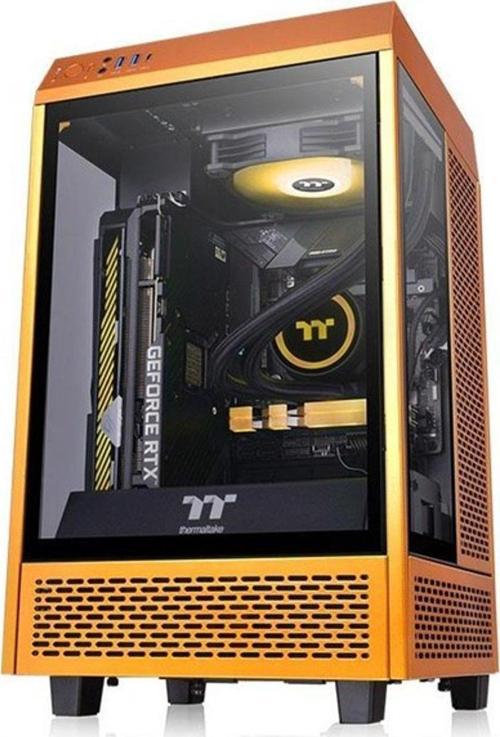The Tower 100 Ca-1R3-00Sbwn-00 Gamıng Mını Itx Pc Kasası Gold