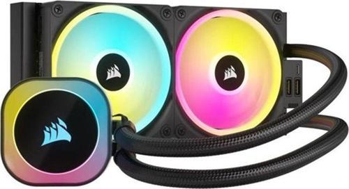 Corsaır Corsaır 240Mm H100İ Cw-9061001-Ww Rgb Am5-1700P Sıvı Soğutmalı İşlemci Fanı