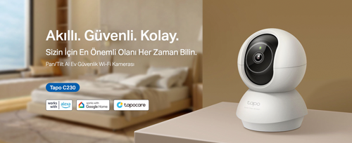 Tp-Lınk Tp-Lınk 5Mp Tapo C230 Pan/Tilt Aı Ev Güvenlik Wi-Fi Kamera