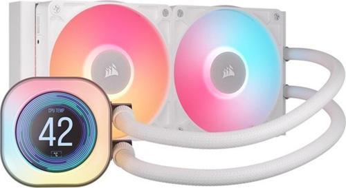 Corsaır Corsaır 240Mm Tıtan 240Rx Lcd Cw-9061025-Ww Am5-1851P  Rgb Sıvı Soğutmalı İşlemci Fanı Beyaz