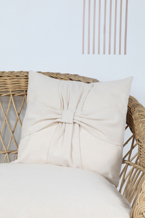 Boho Kırlent Kılıfı Fiyonk 45X45 Cm