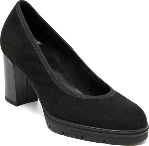 Kadın Topuklu/ Stiletto 483700 Comart 3700 Camoscio Nero