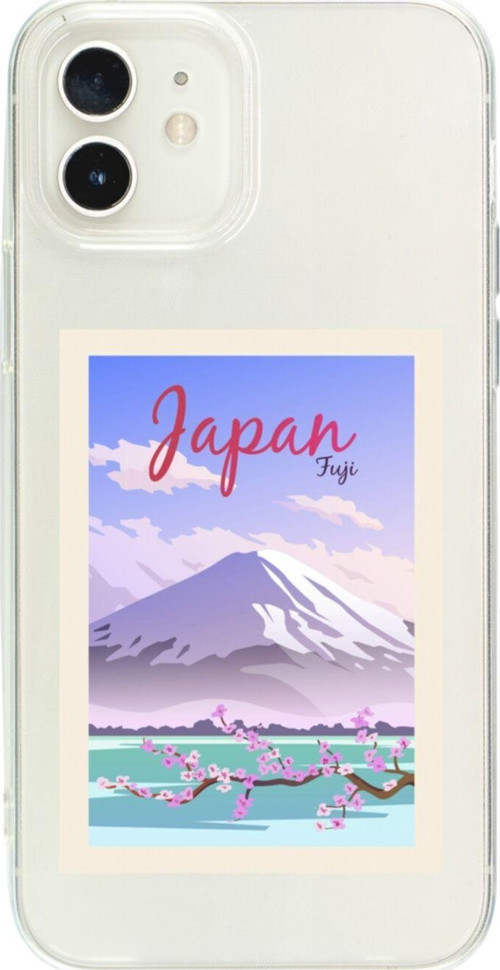 İphone 12 Japan Fuji Şeffaf Telefon Kılıfı