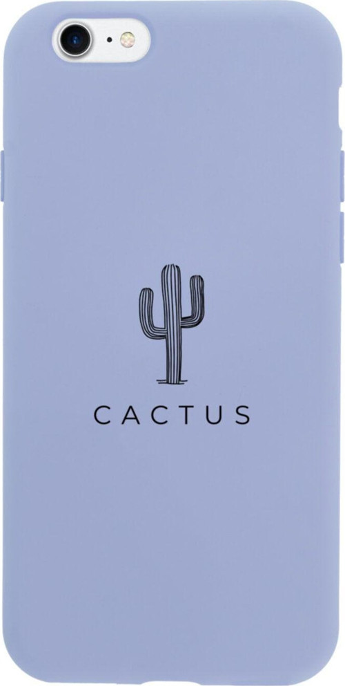 İphone 7 Cactus Tasarımlı Lila Telefon Kılıfı