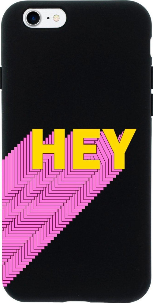 İphone 7 Hey Tasarımlı Siyah Telefon Kılıfı