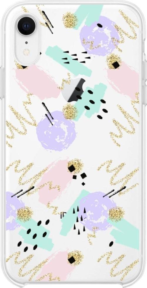 İphone Xr Sanatsal 2 Şeffaf Telefon Kılıfı