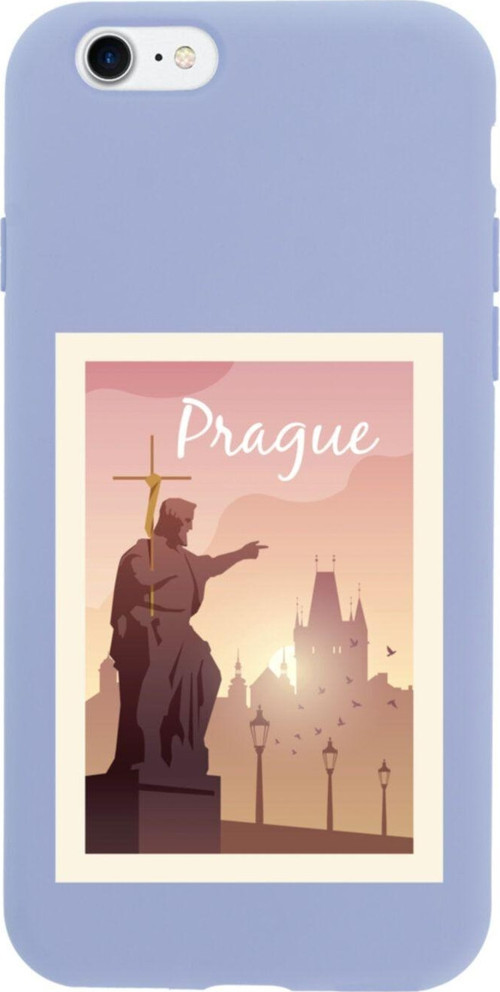 İphone 7 Prague Tasarımlı Lila Telefon Kılıfı