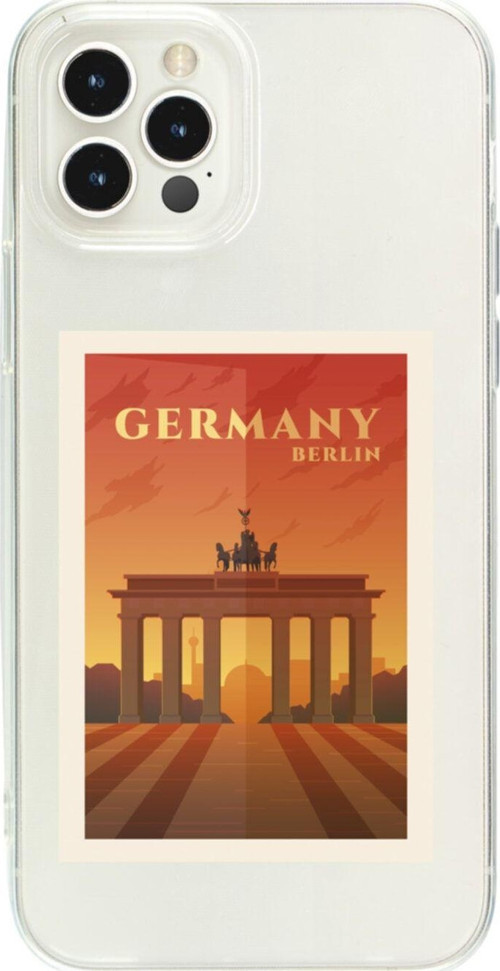 Iphone 12 Pro Mx Germany Berlin Şeffaf Telefon Kılıfı
