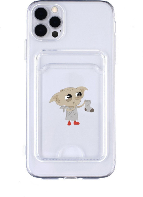 Iphone 11 Pro Uyumlu Dobby Desenli Şeffaf Kamera Korumalı Ve Kartlıklı Telefon Kılıfı