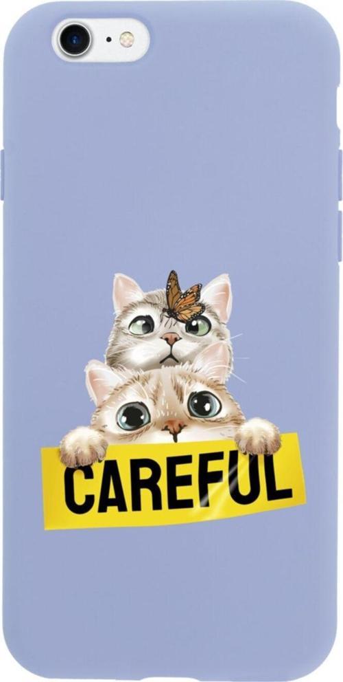 İphone Se Careful Tasarımlı Lila Telefon Kılıfı