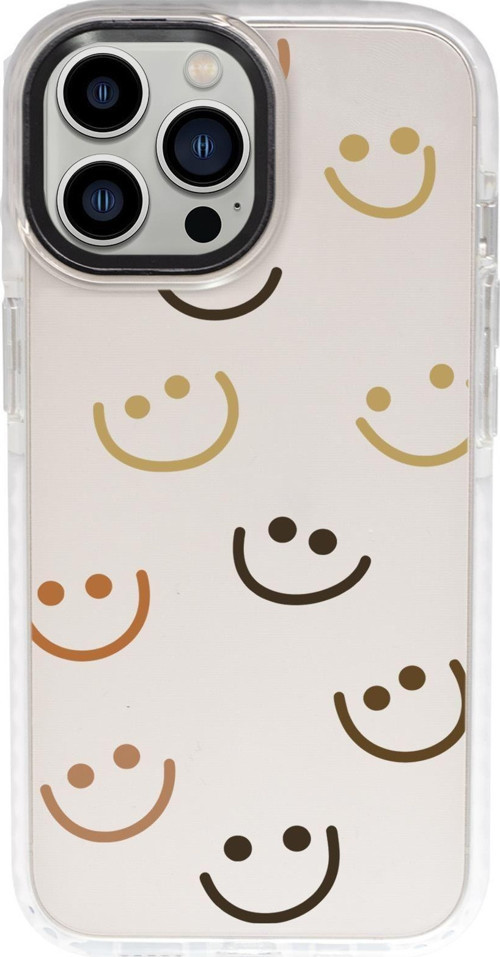 İphone 15 Pro Uyumlu Smile Desenli Candy Bumper Darbe Emci Silikonlu Telefon Kılıfı