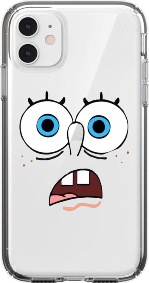 Dişlek Sünger Bob Şeffaf Iphone 11 Telefon Kılıfı