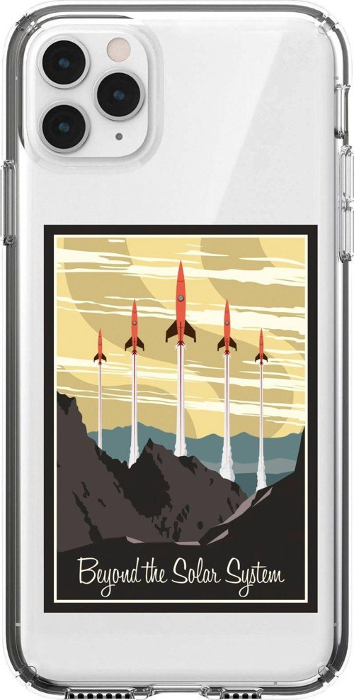 Iphone 11 Pro Beyond Solar System Desenli Şeffaf Telefon Kılıfı