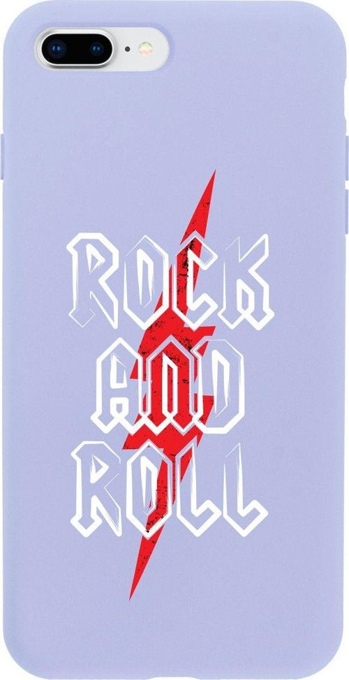 İphone 7 Plus Rock And Roll Tasarımlı Lila Telefon Kılıfı