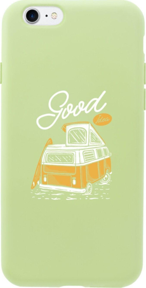 İphone 8 Good Karavan Tasarımlı Yeşil Telefon Kılıfı