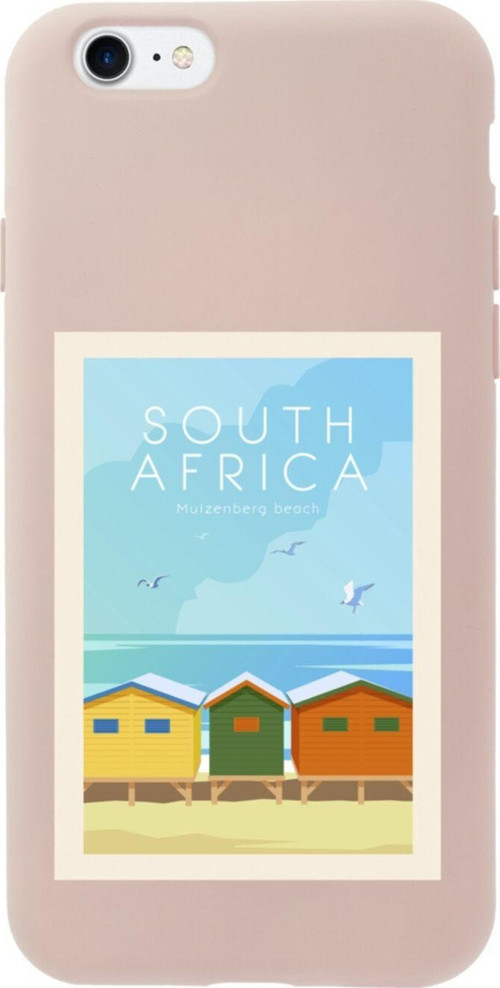 İphone Se South Africa Tasarımlı Pembe Telefon Kılıfı
