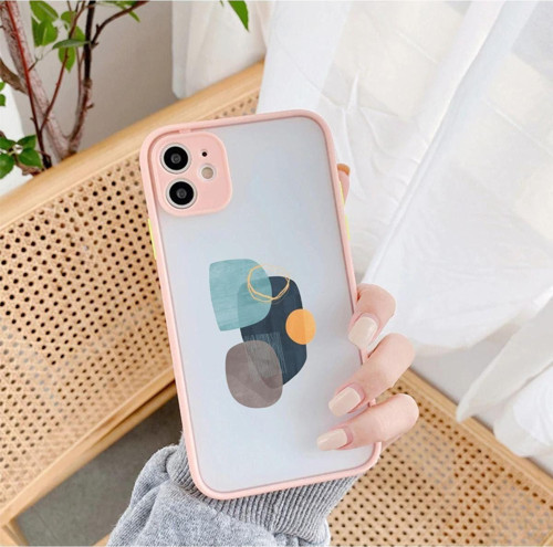 Wall Art Desenli Iphone 11 Pembe Korumalı Telefon Kılıfı