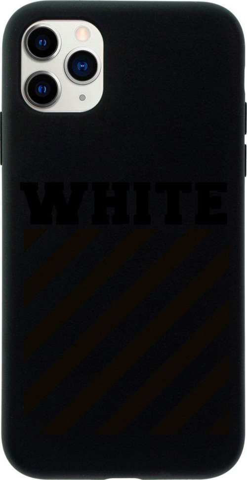 Iphone 11 Pro White Tasarımlı Siyah Telefon Kılıfı
