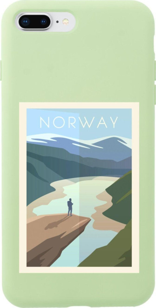 İphone 7 Plus Norway Tasarımlı Yeşil Telefon Kılıfı