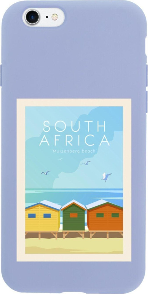 İphone 8 South Africa Tasarımlı Lila Telefon Kılıfı