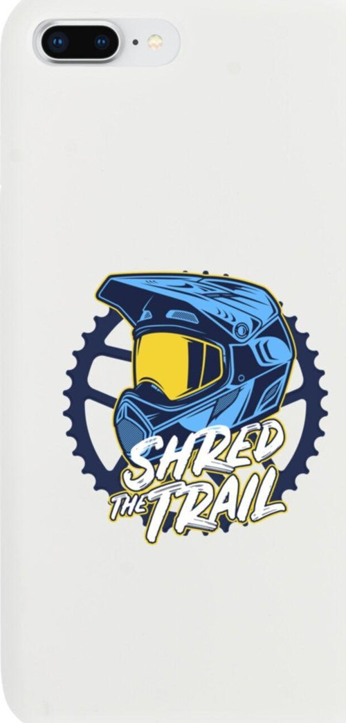 İphone 7 Plus Shred The Trail Tasarımlı Beyaz Telefon Kılıfı