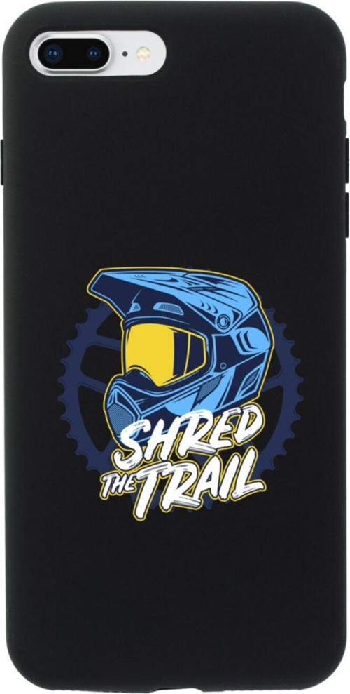 İphone 7 Plus Shred The Trail Tasarımlı Siyah Telefon Kılıfı