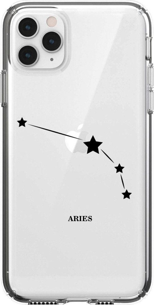 Iphone 11 Pro Koç Yıldız Desenli Şeffaf Telefon Kılıfı