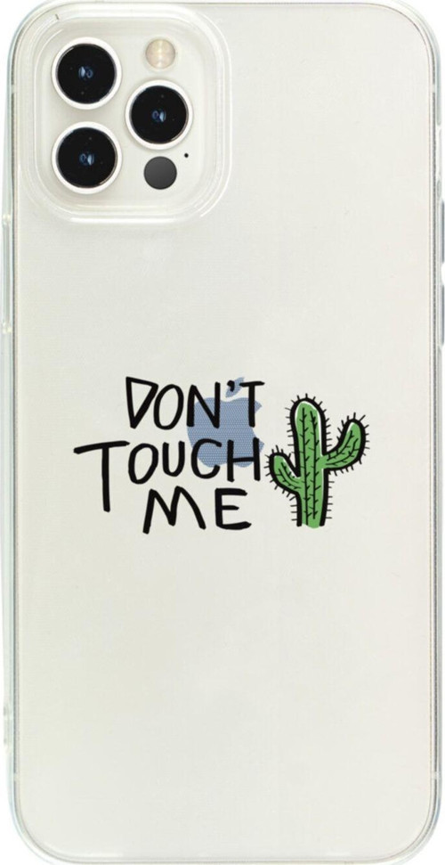 Iphone 12 Pro Max Dont Touch Me Şeffaf Telefon Kılıfı