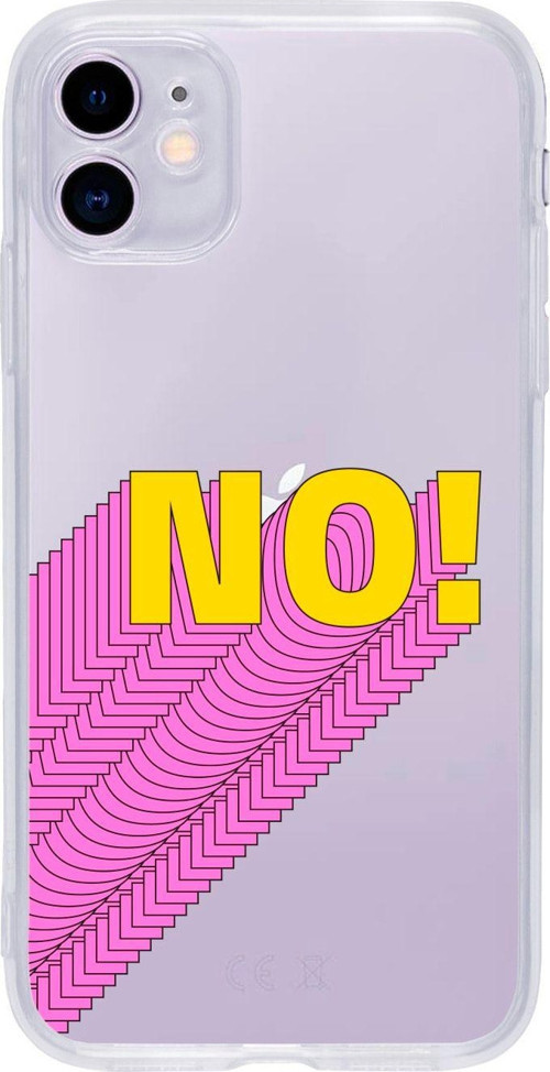 Iphone 11 No Desenli Şeffaf Telefon Kılıfı