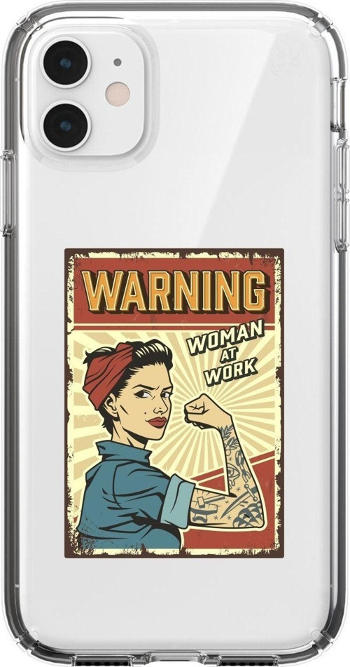 Iphone 11 Uyumlu Women At Work Şeffaf Kılıf