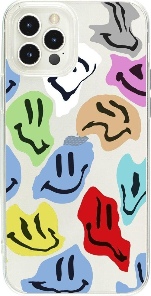 İphone 14 Pro Max Toxic Smile Desenli Şeffaf Telefon Kılıfı