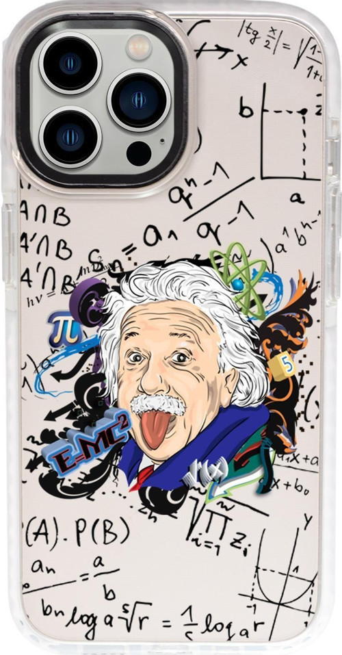 İphone 15 Pro Max Uyumlu Albert Desenli Candy Bumper Darbe Emci Silikonlu Telefon Kılıfı