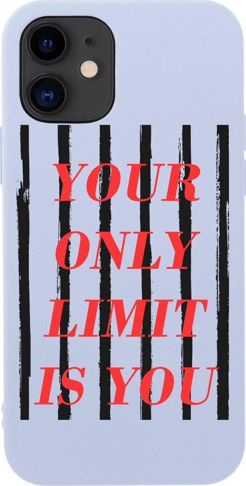İphone 12 Your Only Lımıt Is You Tasarımlı Lila Telefon Kılıfı