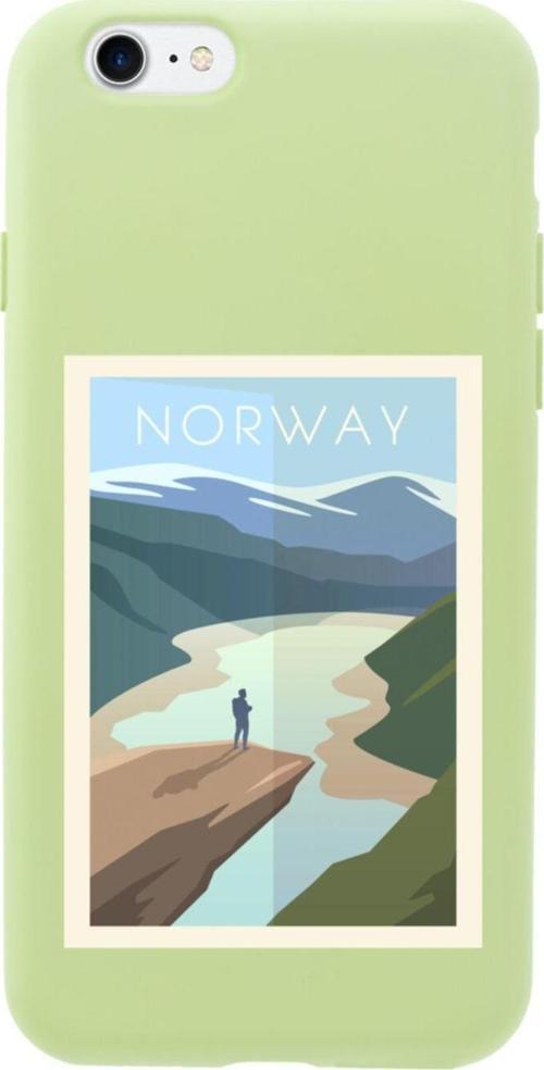 İphone 8 Norway Tasarımlı Yeşil Telefon Kılıfı
