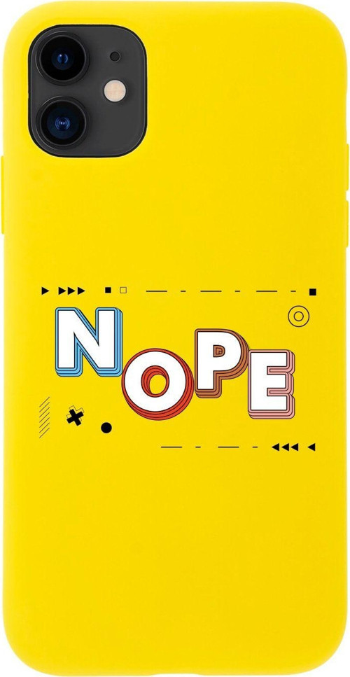 Iphone 11 Nope Tasarımlı Sarı Telefon Kılıfı