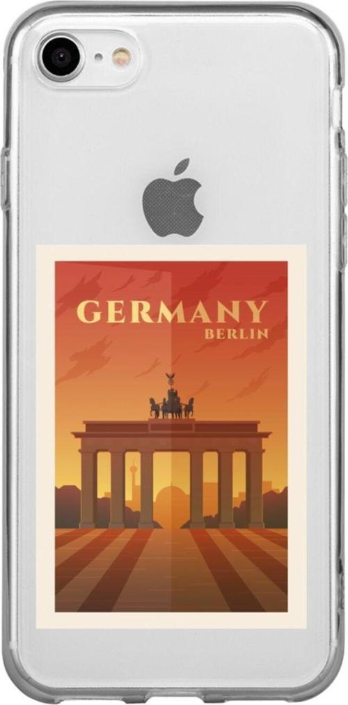 İphone 8 Germany Berlin Şeffaf Telefon Kılıfı