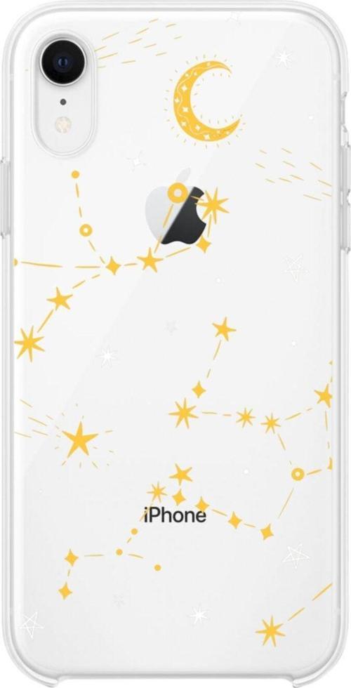İphone Xr Ay Ve Güneş Sistemi Şeffaf Telefon Kılıfı