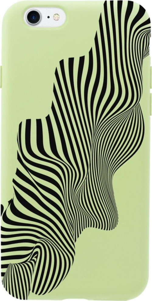 İphone 8 Local Zebra Tasarımlı Yeşil Telefon Kılıfı