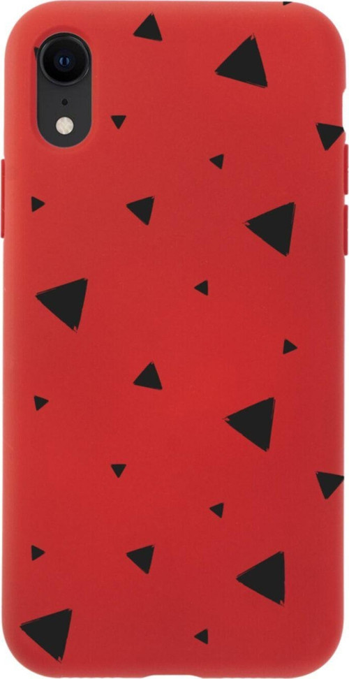 İphone Xr Triangle World Tasarımlı Kırmızı Telefon Kılıfı