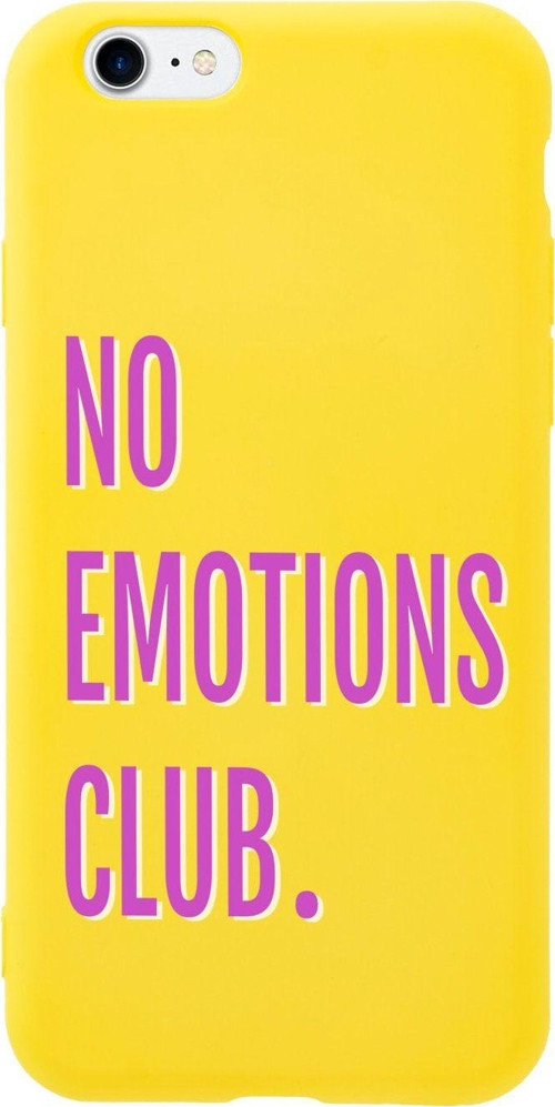 İphone 7 No Emotions Club Tasarımlı Sarı Telefon Kılıfı