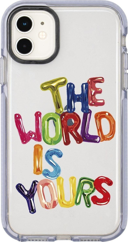 İphone 12 The World Is Yours Candy Bumper Silikonlu Telefon Kılıfı