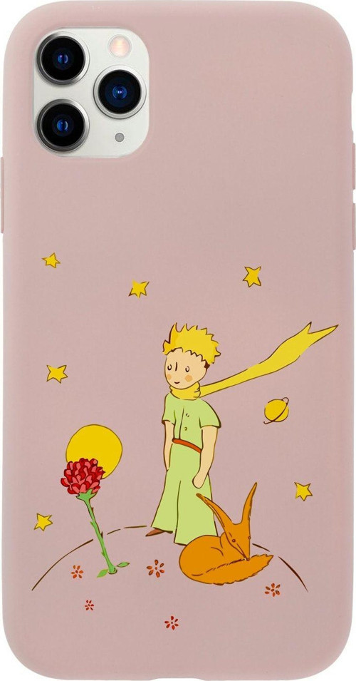 Iphone 11 Pro Max Le Petit Prince Tasarımlı Pembe Telefon Kılıfı