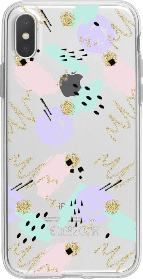 İphone X Sanatsal 2 Şeffaf Telefon Kılıfı
