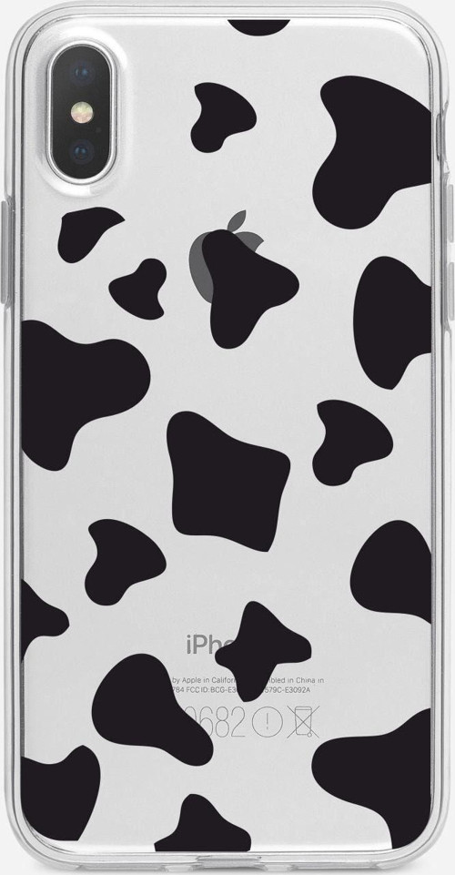 Inek Tasarımlı İphone Xs Şeffaf Telefon Kılıfı