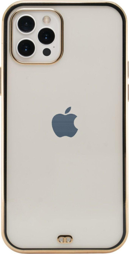 Iphone 12 Pro Premium Electrolize Silikonlu Siyah Telefon Kılıfı Siyah