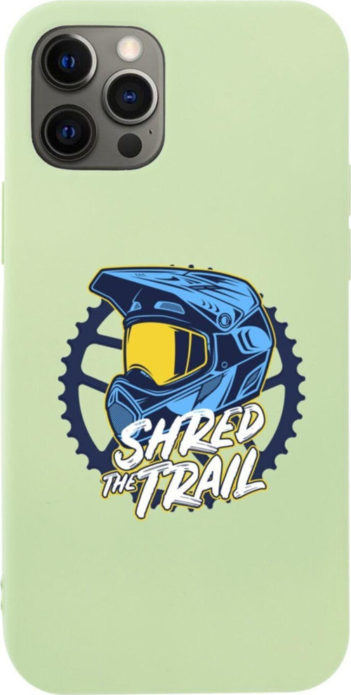 Iphone 12 Pro Max Shred The Trail Tasarımlı Yeşil Telefon Kılıfı