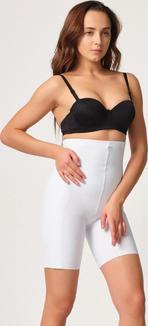BEYAZ   Double Yüksek Bel Boxer Lazer Korse