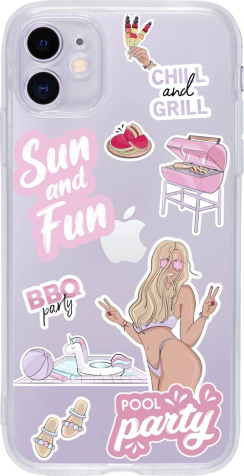 Iphone 11 Pool Party Şeffaf Telefon Kılıfı
